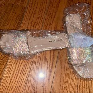 Brand new rhinestone sandals